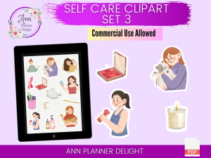 Self Care Clipart Set 3