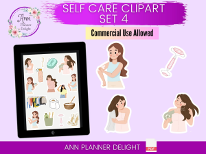 Self Care Clipart Set 4